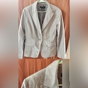 New York & company Light grey pinstripe blazer